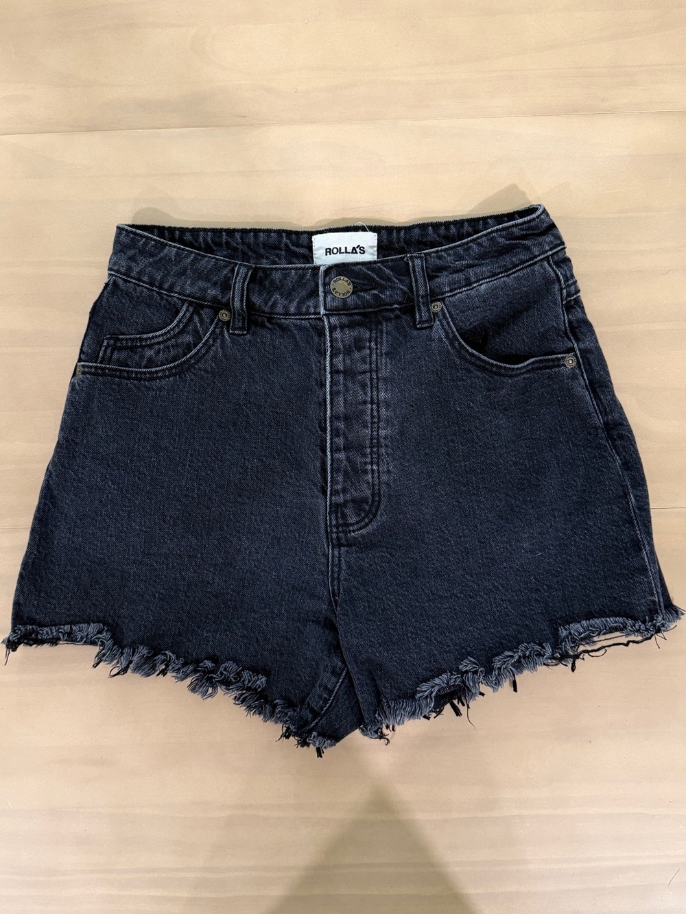 Rolla’s Original Cut Off High Rise Short Size 26 Black